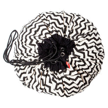 Play and Go Storage Bag and Mat  - Black Zigzag - ROSO
 - 1