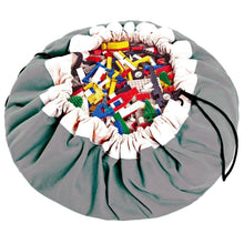 Play and Go Storage Bag and Mat  - Grey - ROSO
 - 2