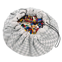 Play and Go Storage Bag and Mat  - Grey Diamond - ROSO
 - 2