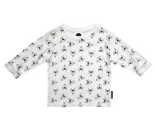 Long Sleeve Tee Shirt - FOX ORIGAMI - Sproet and Sprout - ROSO
 - 1