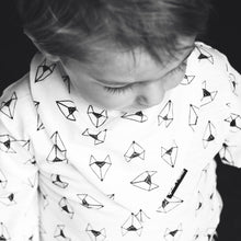 Long Sleeve Tee Shirt - FOX ORIGAMI - Sproet and Sprout - ROSO
 - 2