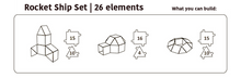 Cardboard Rocketship Set - ROSO
 - 2