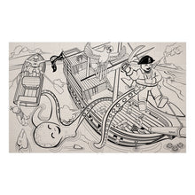 Puzzles  - Pirates to color in - ROSO
 - 1