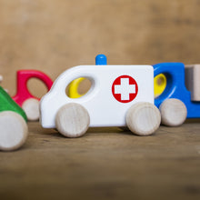 Wooden Toy Ambulance - ROSO
 - 4